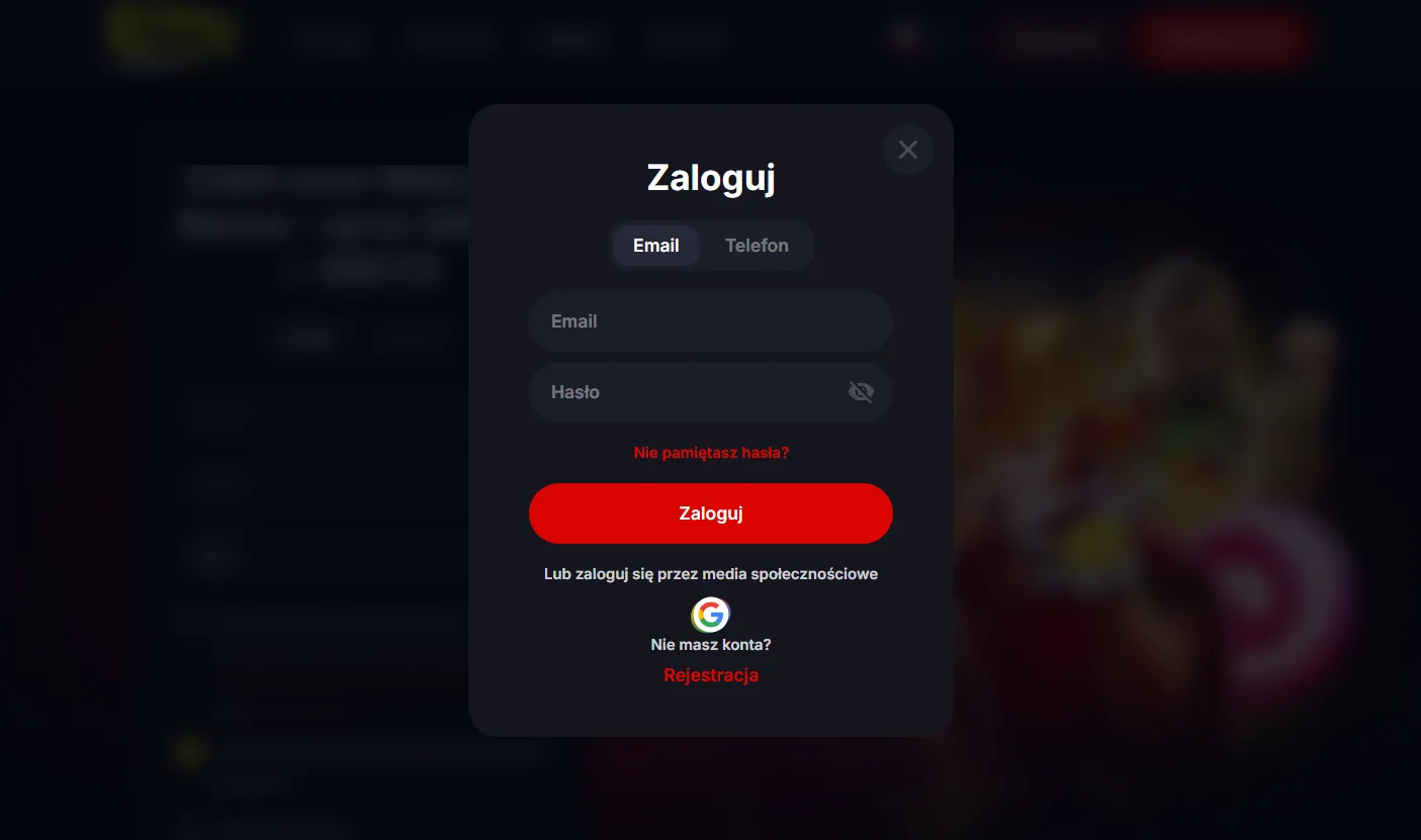 Yep Casino login jak się zalogować krok po kroku